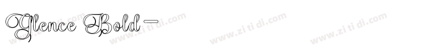 Glence Bold字体转换